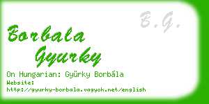 borbala gyurky business card